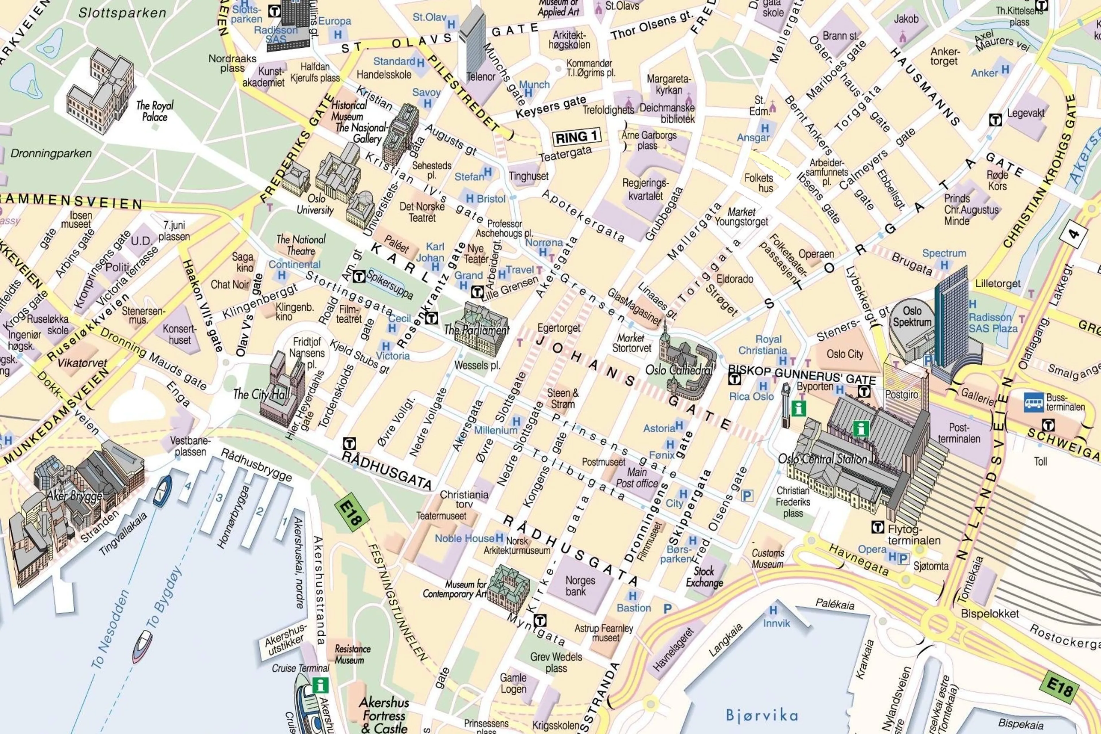 Kart over Oslo
